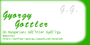 gyorgy gottler business card